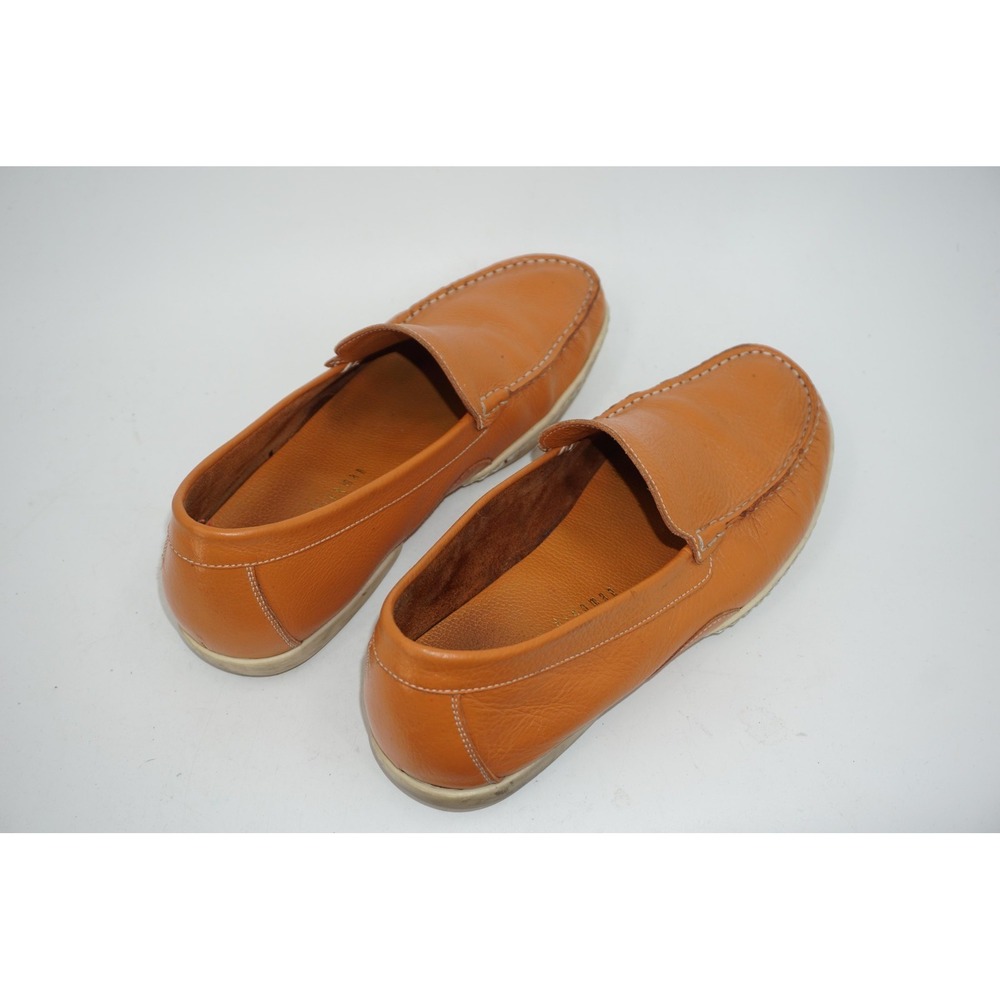 Martin Dingman Leather Loafer Shoes Tan Slip On Moc Toe Men's Size 10 - Picture 3 of 7